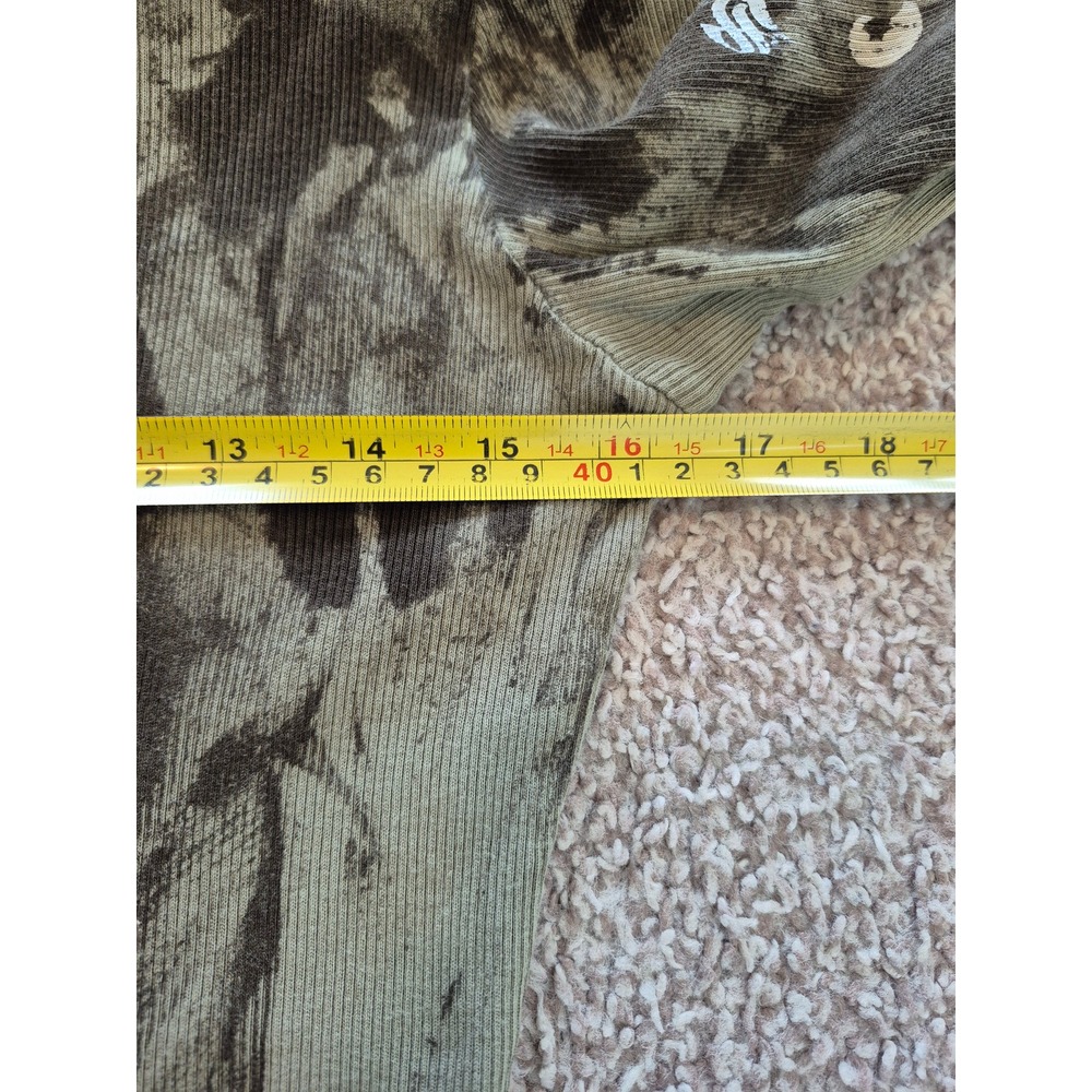 Sledge USA V-Neck Long Sleeve Ribbed Thermal Acid Wash Graphic Top Size Medium - Picture 4 of 6